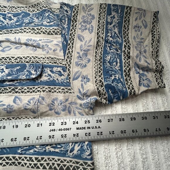 Pussers Of The West Indies Mens Button Down Shirt Floral Hawaiian Short Sleeve - Picture 6 of 7